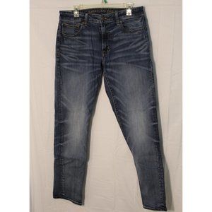 American Eagle Men's Slim Straight Dark Jeans
